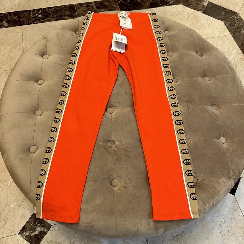 Authentic New With Tags Gucci Kids GG Monogram Leggings